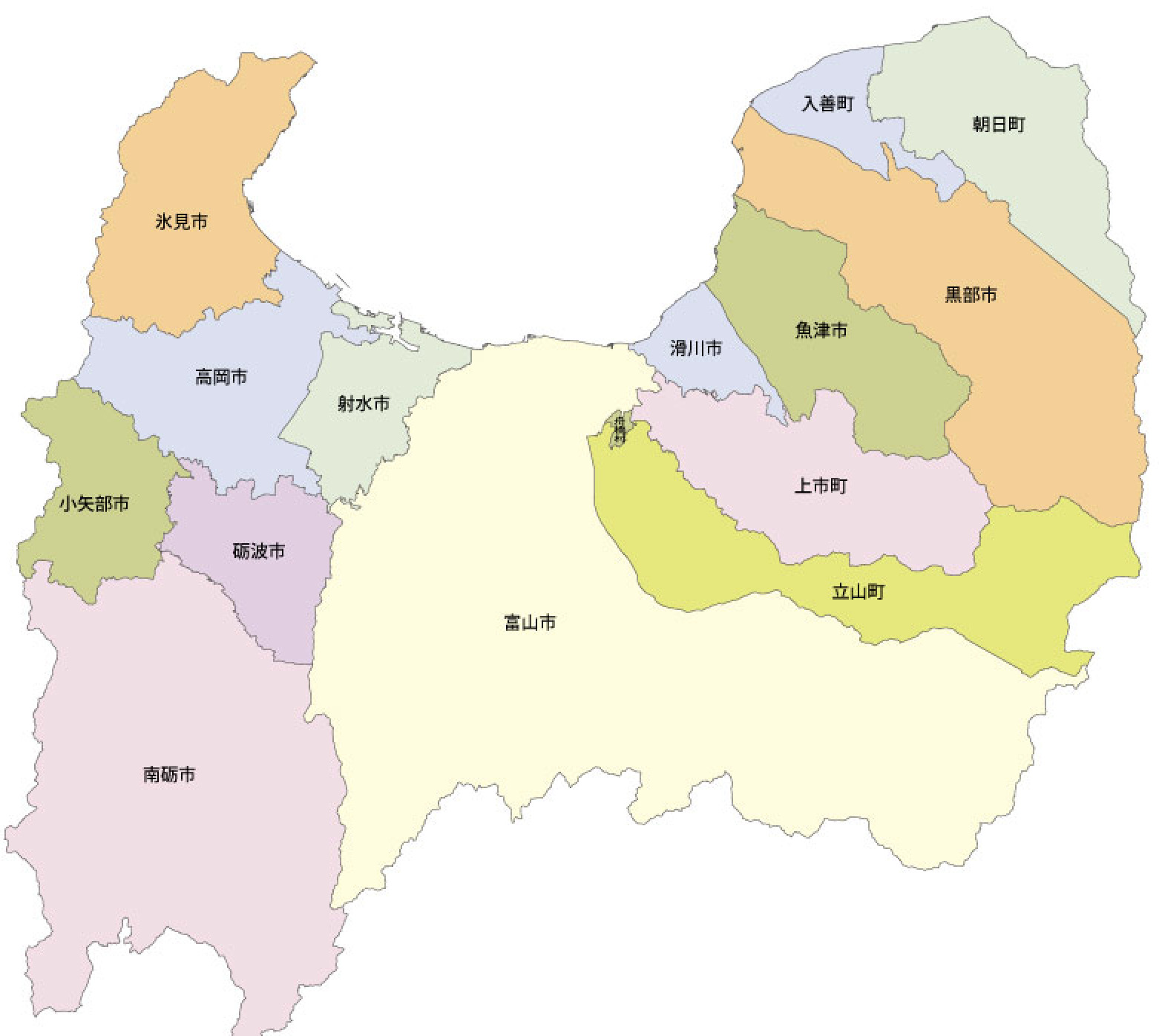 富山県ってどんな県？自然環境の特色や地形の特徴などを紹介します！